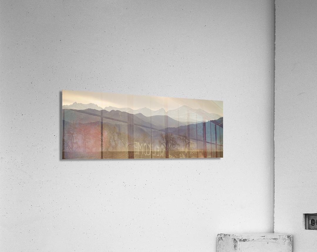 Boulder County Colorado Layers Panorama  Acrylic Print 