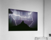 Pinnacle Peak Lightning Bolt Surrounded  Impression acrylique