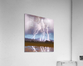 Lightning Striking Longs Peak Foothills 4AC  Acrylic Print