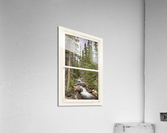 Colorado Rocky Mountain Stream White Rustic Window View  Acrylic Print