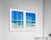 Tropical Blue Ocean Window View  Acrylic Print