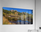 lakes red feather panoramic view  Acrylic Print