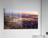 City Of Boulder Colorado Downtown Scenic Sunrise Panorama    Impression acrylique