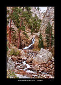 Boulder Falls Cascade Colorado Limited Edition