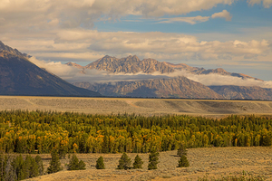 Autumn Grandeur Teton Mountain Range