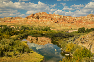 Red Rock Majesty Wind River Reflection