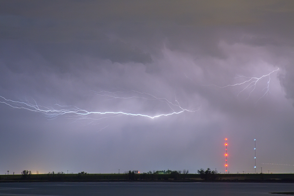 Lightning Bolting Across the Sky Print