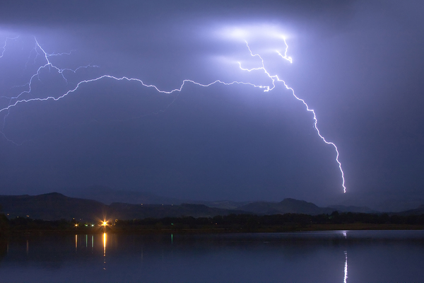 Electrical Arcing Sky Print