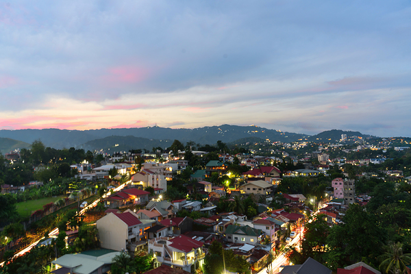 Cebu City Lights Timelapse Photography Stunning 156 Image Stack Print