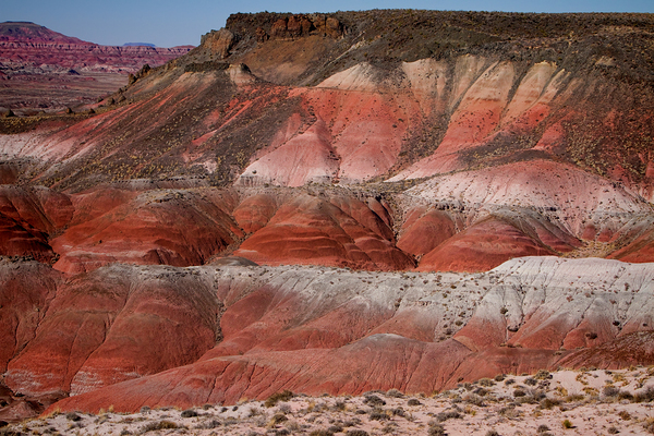 Painted Desert Strata Arizona Nature Landscape Print