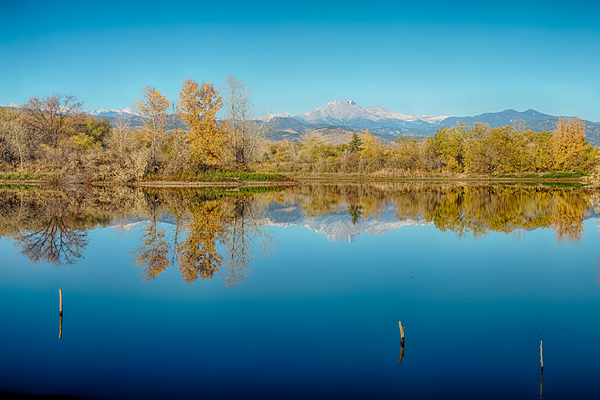 Autumn Colorado Twin Peaks Golden Ponds Reflections Print