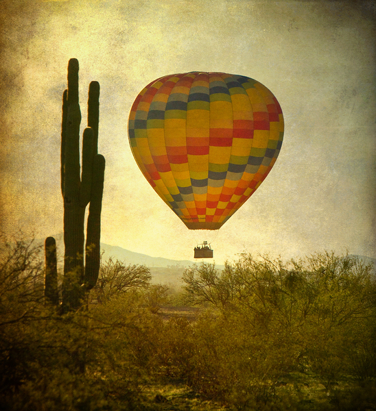 Desert Ascension Fine Art Hot Air Balloon Print