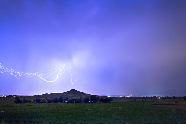 Sky Monster Above Haystack Mountain Print