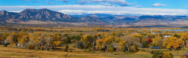 Beautiful Boulder Colorado Autumn Panoramic Digital Download