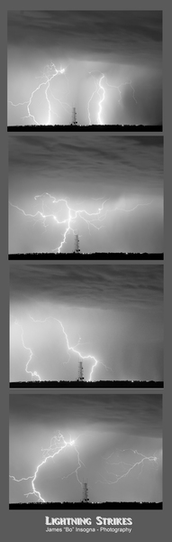Lightning Strikes 4 Image Vertical Progressio Digital Download