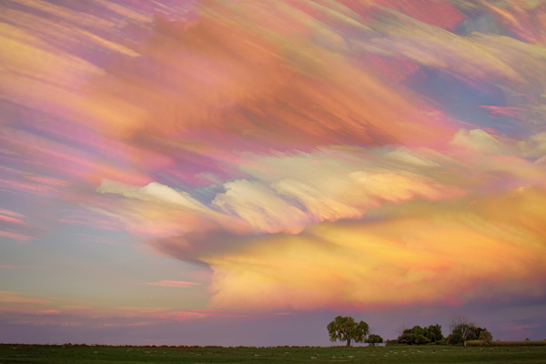 Pastel Painted Big Country Sky Téléchargement Numérique