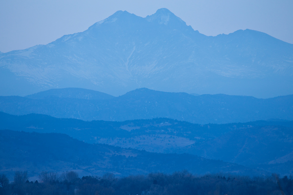 Rocky Mountains Twin Peaks Blue Haze Layers Digital Download