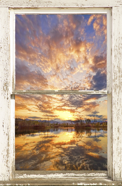 On Golden Ponds 3 White Window Peal View Digital Download