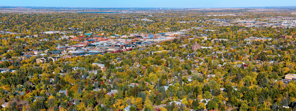 Downtown Boulder Colorado Autumn Panoramic Digital Download