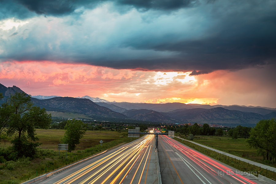 Highway 36 to Beautiful Boulder Colorado  Print