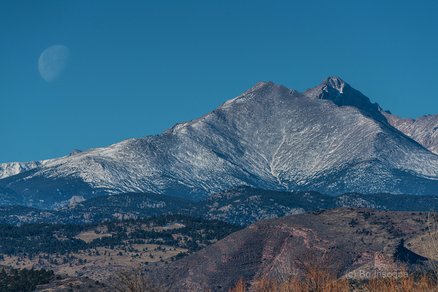 Meeker Longs Peak  Moon  Print