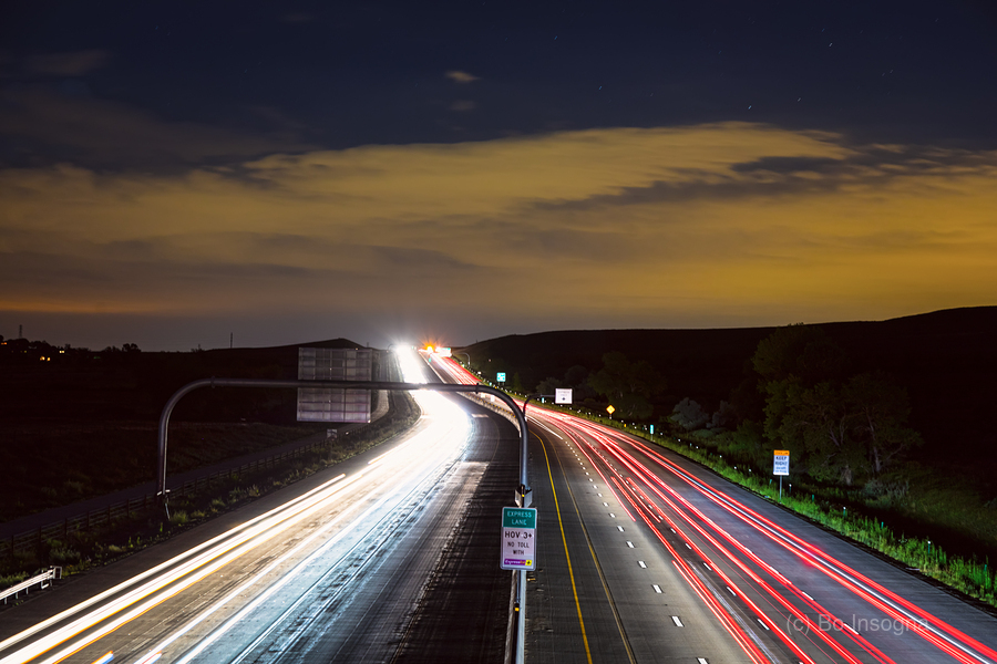 Boulder To Denver Highway 36 Express Lane  Print