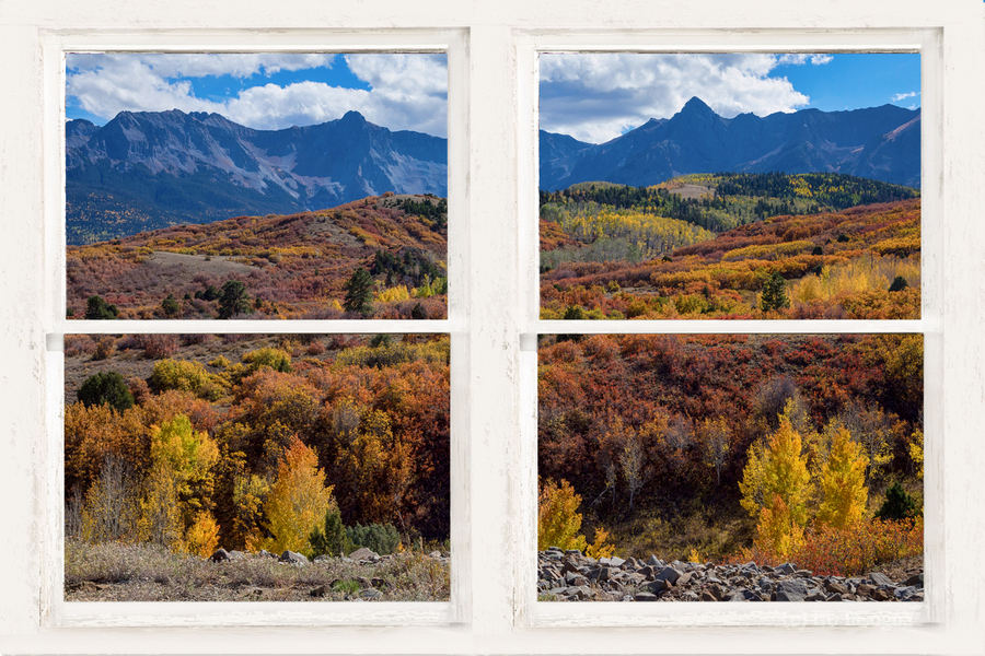 Colorful San Juan Mountains Autumn Whitewashe  Imprimer
