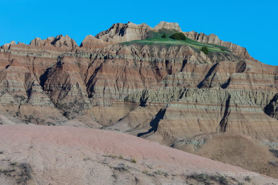 Contrasting Colors and Textures in the Badlands of South Dakota  Print