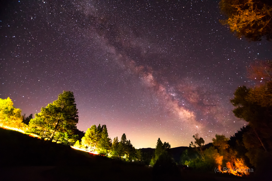 Milky Way Night Sky Astrophotography Colorado Rocky Mountains  Print