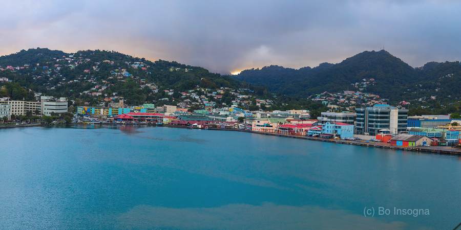 Saint Lucia Castries Panorama Part 2  Print