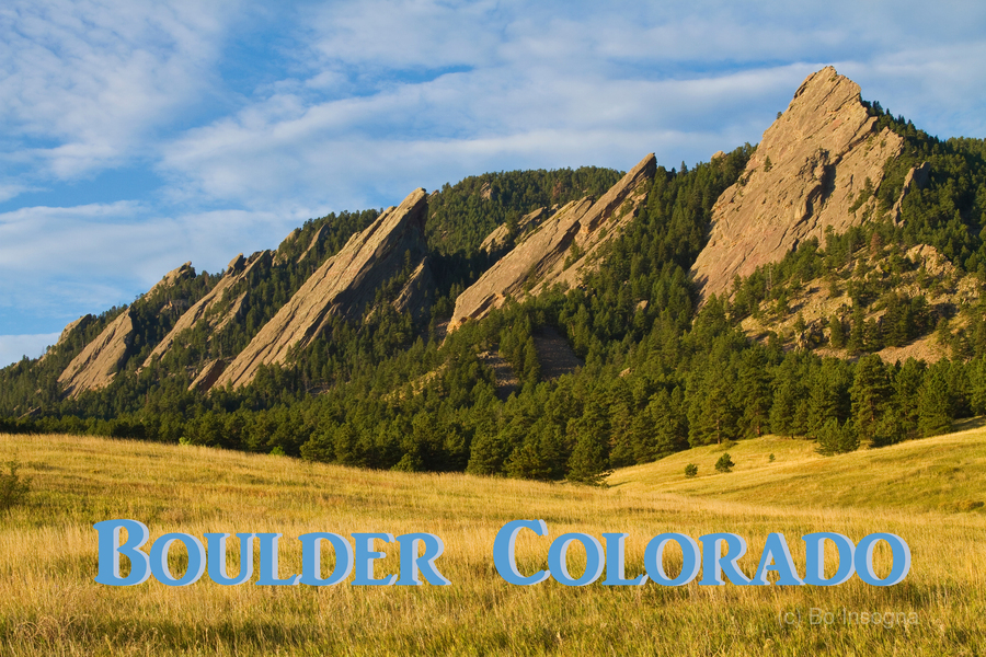 Flatirons Boulder Colorado Poster  Imprimer