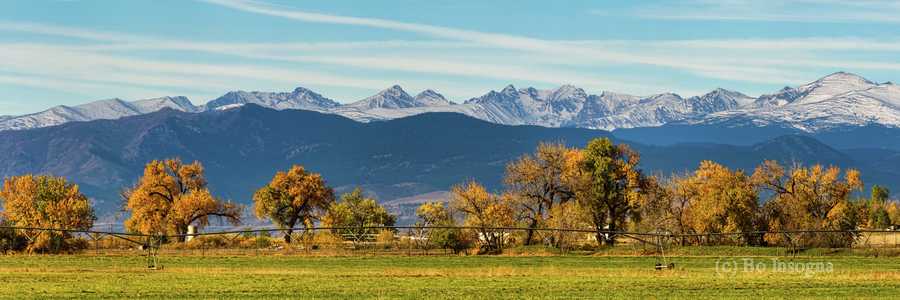 Rocky Mountain Autumn Farming Panorama  Imprimer