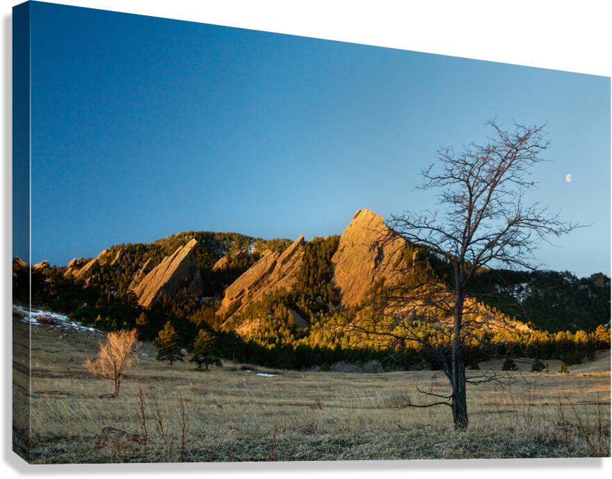 Boulder Colorado Flatirons Early Morning Light Canvas Print