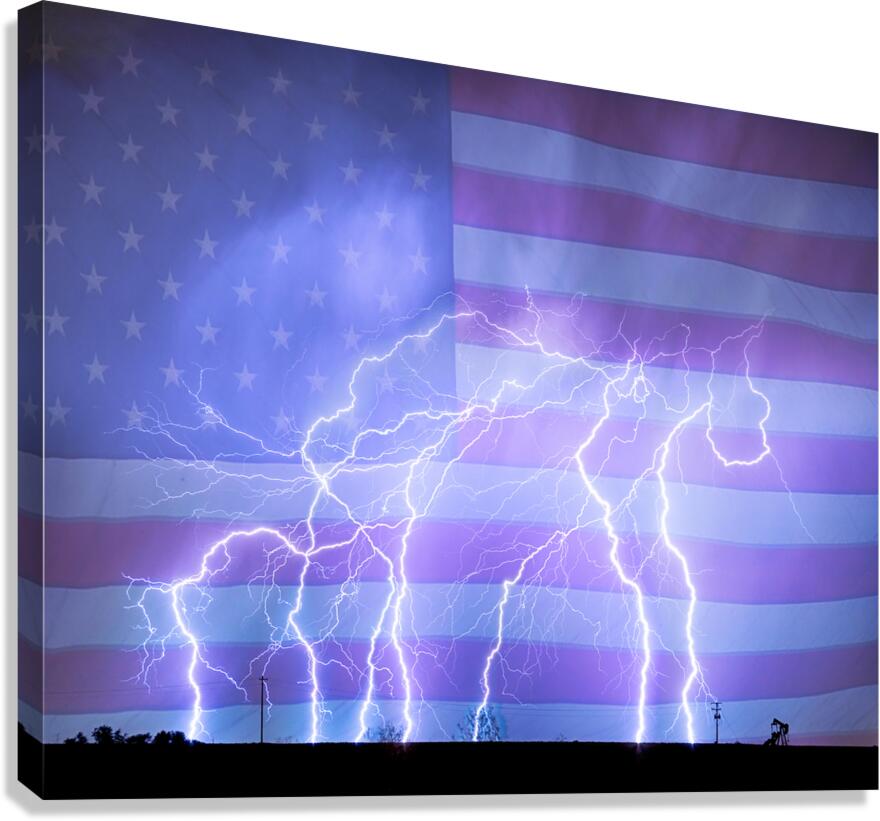 American Oil Field Canvas Print