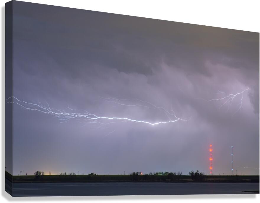 Lightning Bolting Across the Sky Canvas Print
