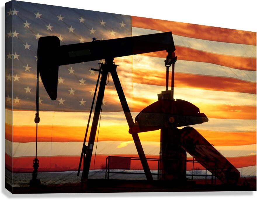 American Oil  Canvas Print
