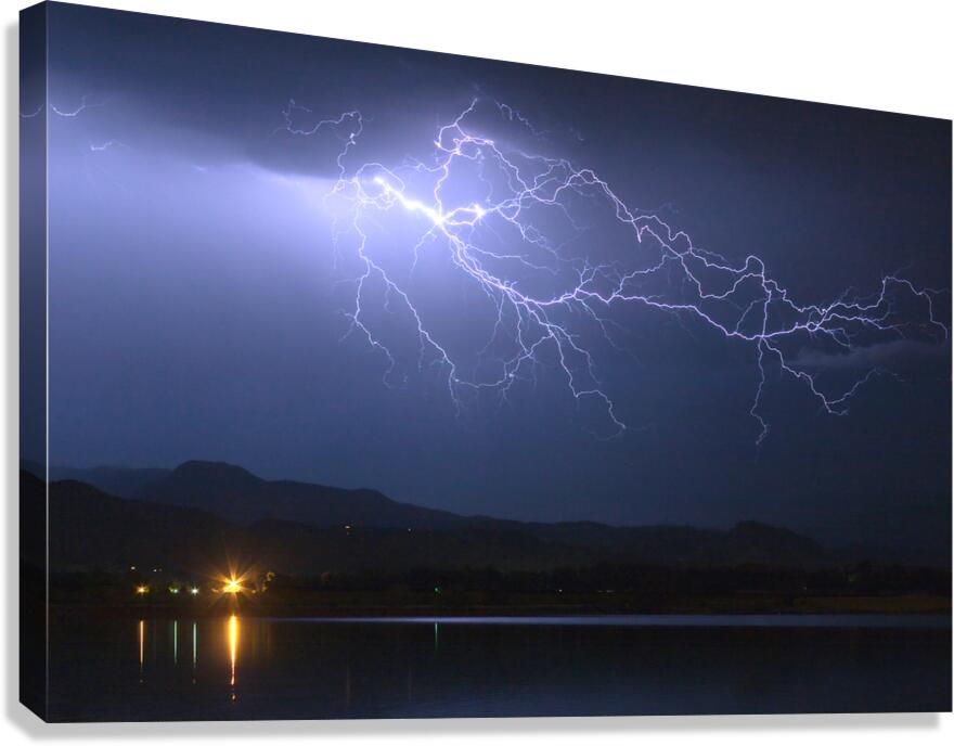 Lightning from Heaven Canvas Print