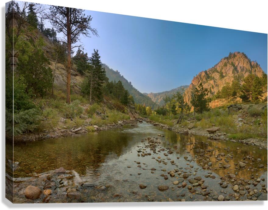 South St Vrain Canyon Streaming Canvas Print