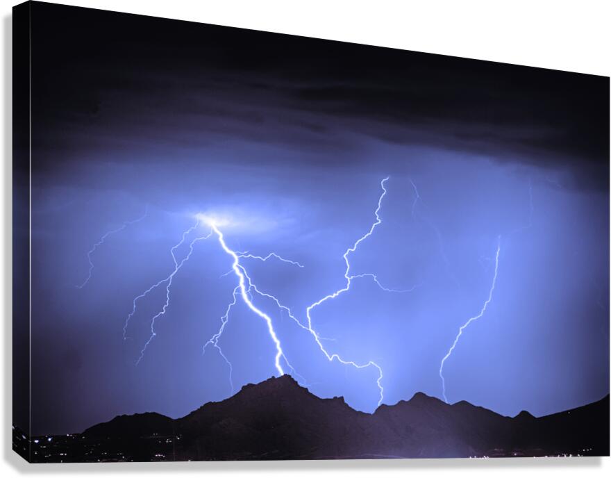 Three Strikes In the Night Canvas Print