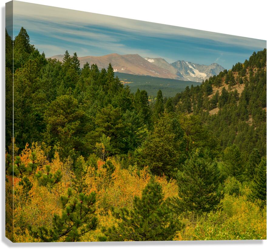 Autumn Rocky Mountain Peaks Canvas Print