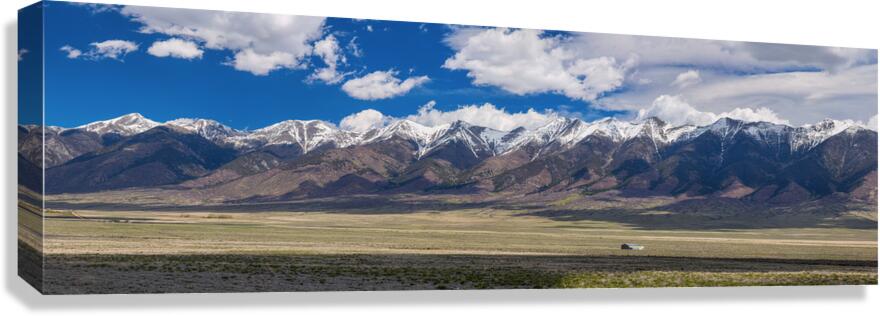 Colorado San de Cristo Mountains Panorama View Canvas Print