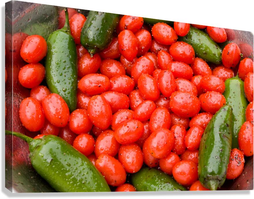 Gardens Embrace A Ruby and Emerald Harmony Canvas Print