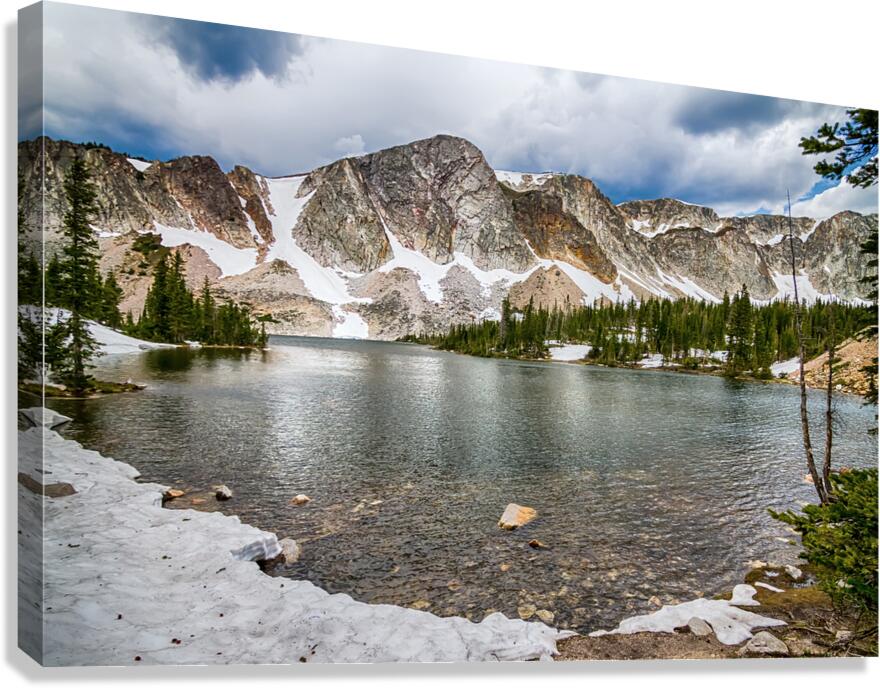 Mountain Majesty Medicine Bow Peak Reflection Canvas Print