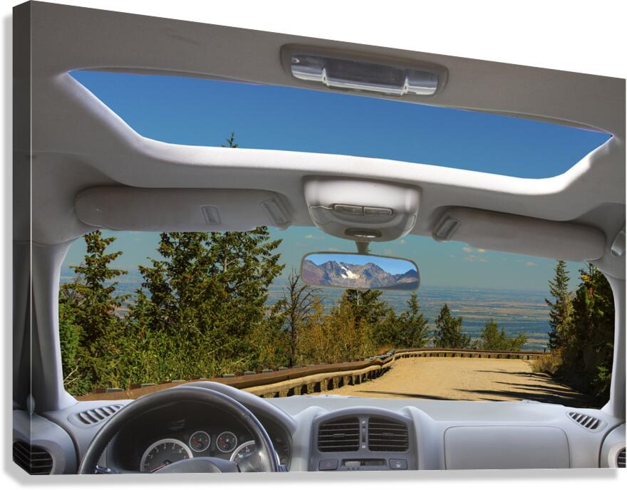 Coming Down from the High Country Window View Canvas Print