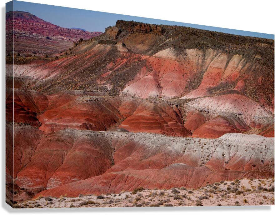 Painted Desert Strata Arizona Nature Landscape Canvas Print