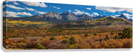 SW Autumn Colorado Rocky Mountains Panoramic Canvas print