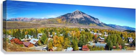 Crested Butte Town Panorama  Impression sur toile