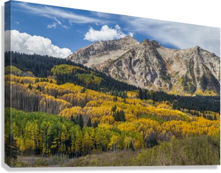 Rocky Mountain Autumn Season Colors Canvas print