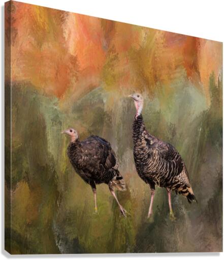 jive turkeys  Impression sur toile