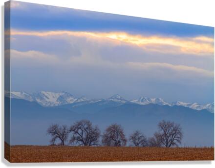 Colorado Rocky Mountain Front Range Standing Ovation  Canvas Print